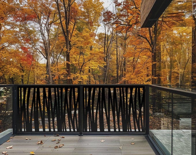 Metal Privacy Screen Panel: Decorative Outdoor Garden Divider