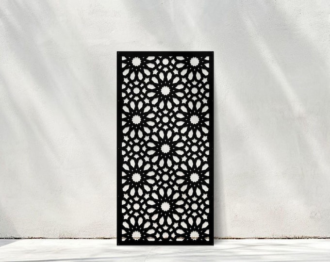 Weather-Resistant Metal Privacy Screen for Outdoor Spaces, Patio Divider, Balcony Privacy Fence, Garden Screen, Outdoor Decor