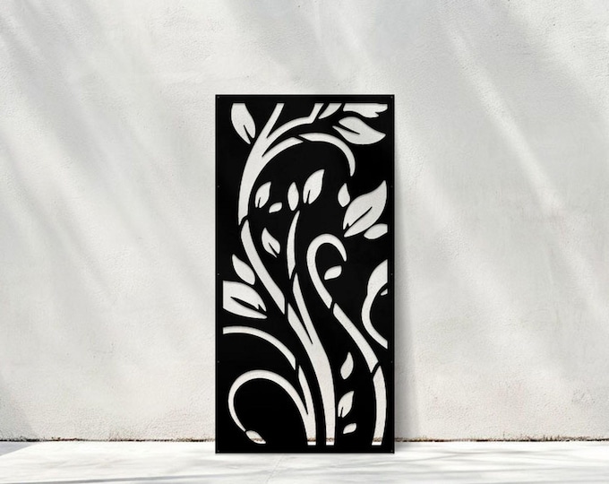 Metal Wall Art Panel for Outdoors, Fence Enhancement Decoration, Landscape Art Piece, Garden Decor