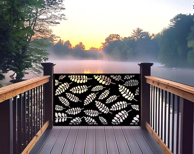 Laser Cut Aluminum Fern Panel: Indoor Outdoor Wall Art