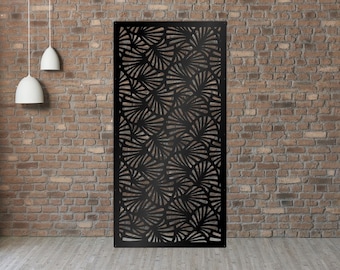 High quality aluminum privacy panel Faded Flower Panel, Metal Privacy Screen, Fence, Decorative Panel, Wall Art, Black Metal Fence Panels