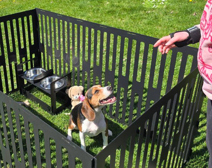 Metal Dog Playpen Metal Large Dog Crate Furniture Dog Fence Indoor Custom Pet Playpen Outdoor Custom Metal Puppy Play Pen Large Dog Crate