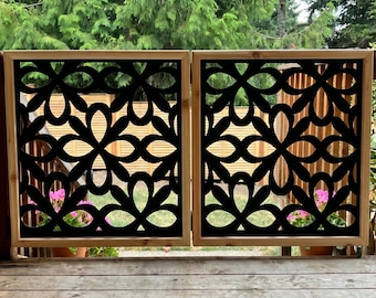 Laser Cut Aluminum Fence Panel, Privacy Screen, Garden Wall Art