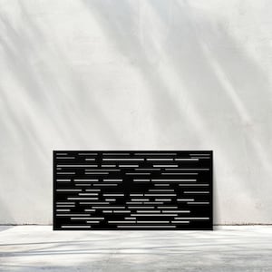 Modern Metal Privacy Screen Panel, Outdoor Garden Decor, Room Divider