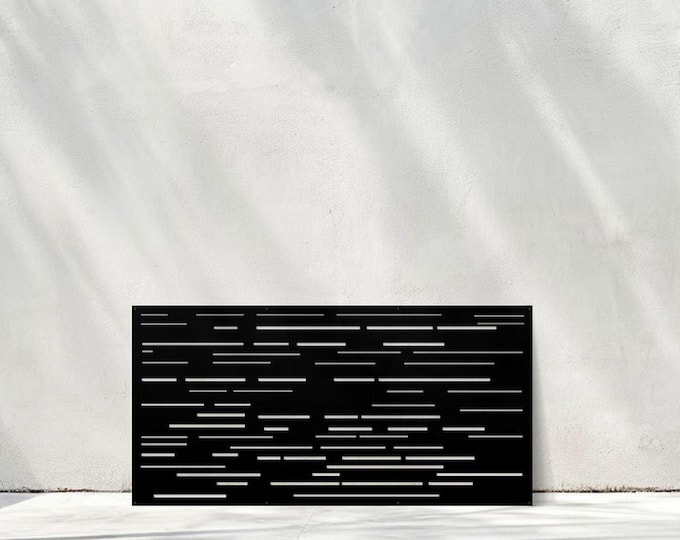 Modern Metal Privacy Screen Panel, Outdoor Garden Decor, Room Divider