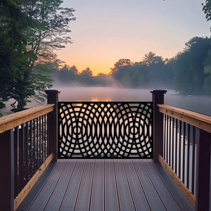Metal Privacy Screen, Decorative Panel, Outdoor Screen, Outdoor Privacy, Metal Wall Art Panel, Outdoor Wall Art, Yard Garden Decor