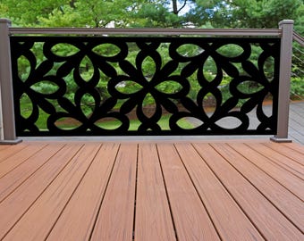 Classic Floral Aluminum Privacy Screen for Fence, Deck or Patio