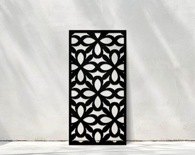 Metal Privacy Screen, Modern Garden Accent, Outdoor Decor, Fast Shipping, Stylish Privacy Panel