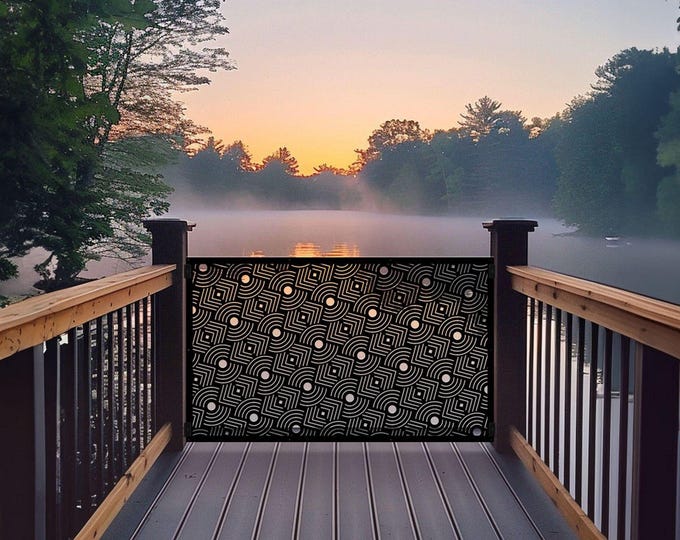 Metal Privacy Screen, Decorative Panel, Garden gate, Outdoor Privacy Panel Wall Art, Unique Housewarming Gift