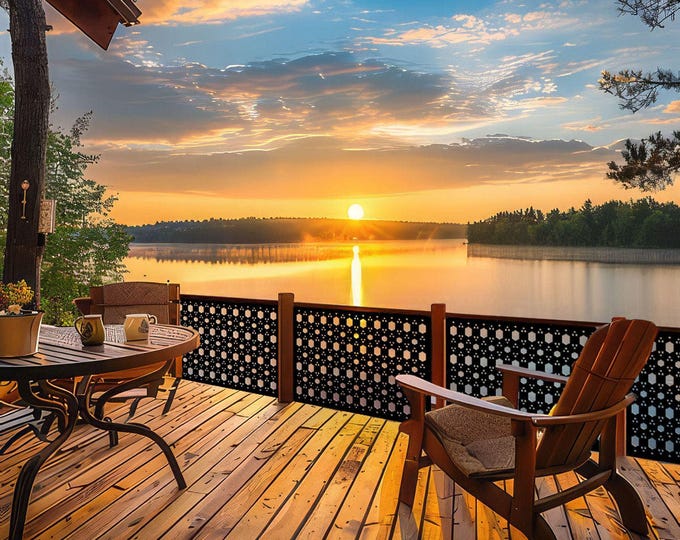 Outdoor Privacy Screen, Metal Panel Decor, Fast Shipping, Stylish Garden Accent, Patio Divider