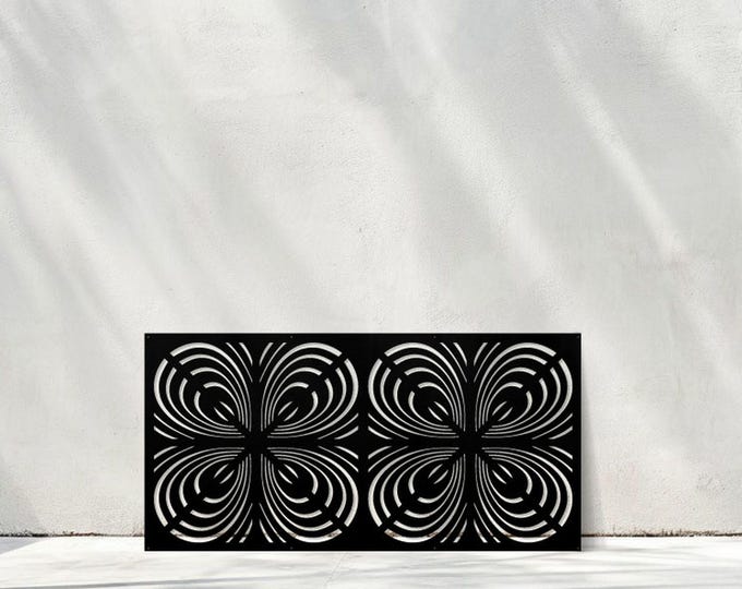 Modern Aluminum Privacy Screen, Decorative Wall Art Panel, Garden Fence