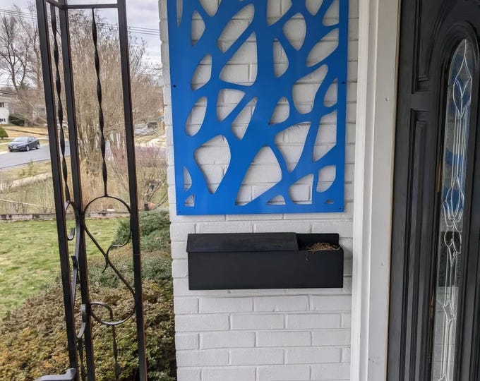 Aluminum Metal Privacy Screen: Decorative Wall Art, Fence Panel