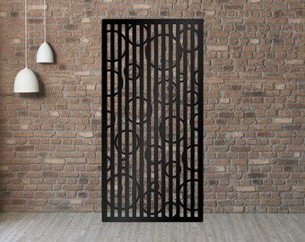 Metal Privacy Screen, Fence, Decorative Panel, Metal Balusters, Metal Pickets, Bubbles panel, Mothers Day