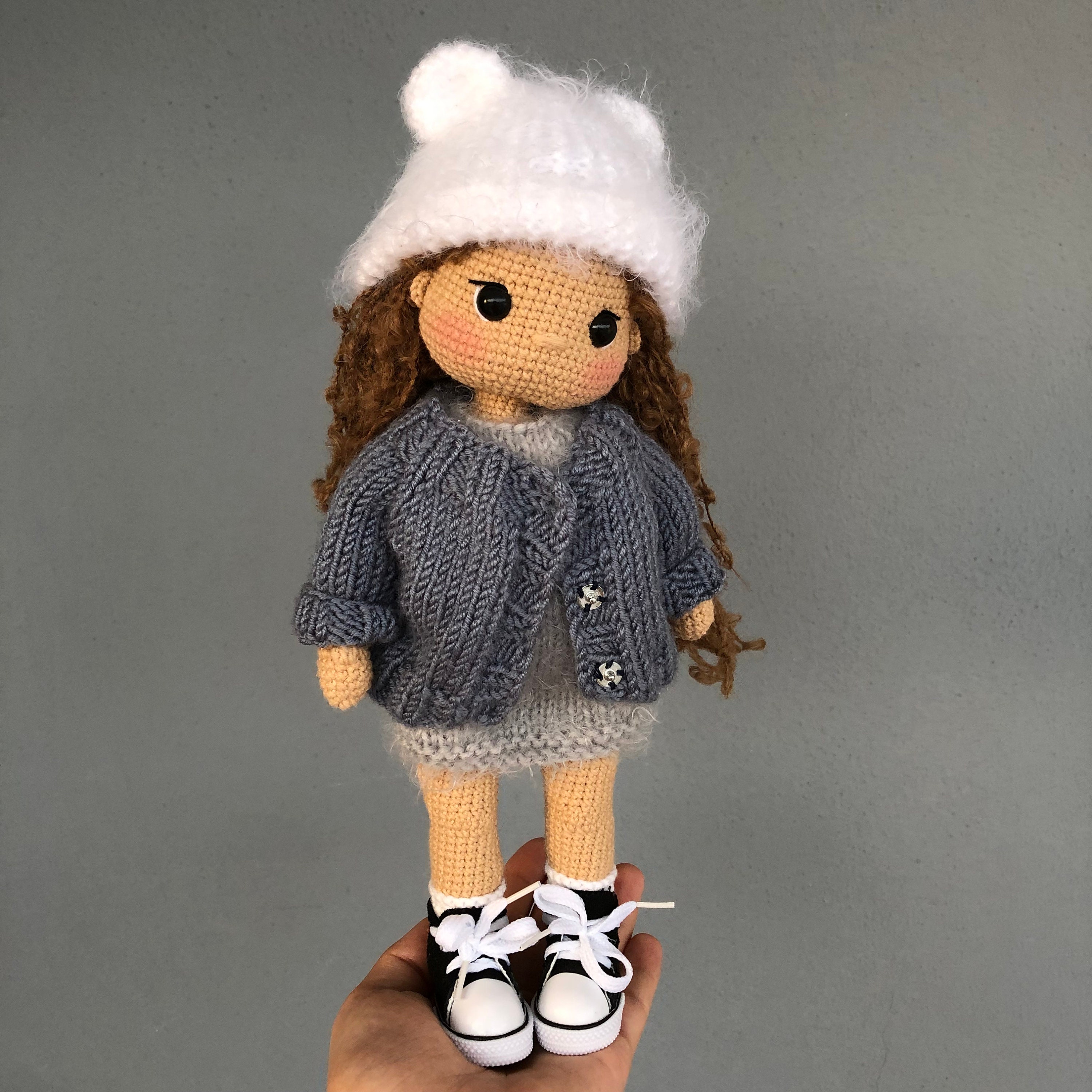 手作りかぎ針編み人形：編みぐるみのぬいぐるみと編み物の服 - Etsy 日本