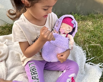 Crochet Baby Doll with Clothes: Handmade Amigurumi Girl Toy