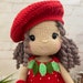 Кукла клубника крючком , кукла амигуруми , кукла ручной работы на заказ ...