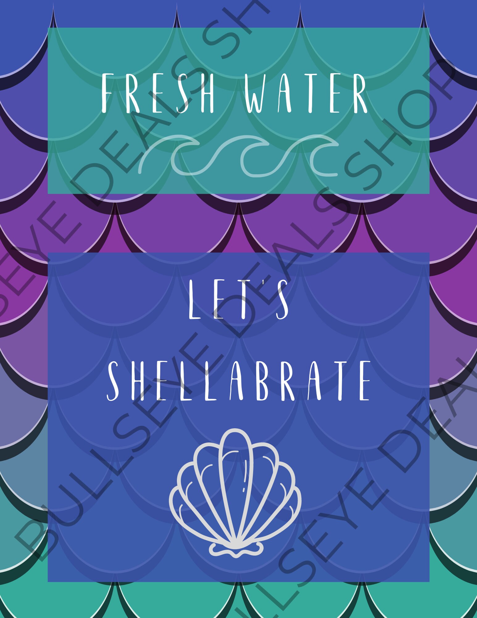 Mermaid Birthday Party Printables digital Only - Etsy