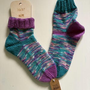 Hand-knitted socks 36/37
