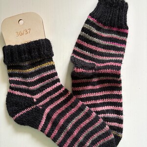 Hand-knitted socks 36/37