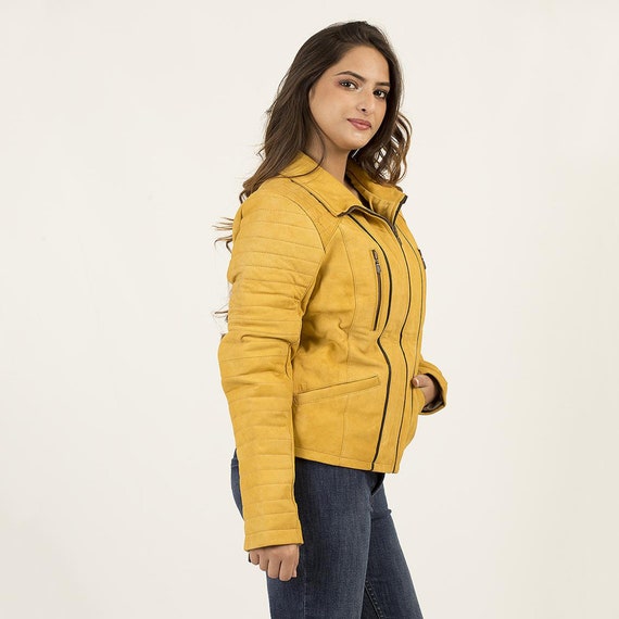 Großer Rabatt, Versandkostenfrei, Lederjacke Damen, Bikerjacke