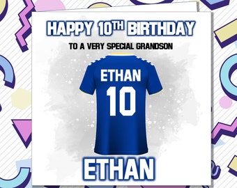 Personalised Everton Football Birthday Card - The Toffees Son Brother Husband Grandson Dad Uncle, ANY AGE 21st 30th 50th 60th 70th /MA