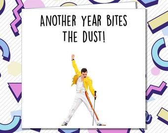 Funny Birthday Card Freddie Mercury Queen Valentines Anniversay Dad Wife /AF