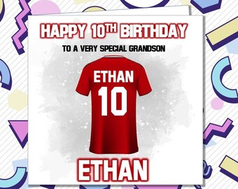 Personalised Southampton Football Birthday Card - The Saints Son Brother Husband Grandson Dad Uncle, ANY AGE 21st 30th 50th 60th 70th /MK