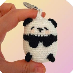Crochet Panda Keychain: Kawaii Amigurumi Bag Charm