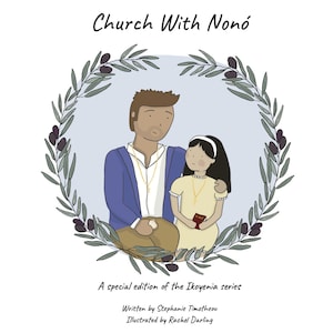 Church with Nono Greek bilingual children&#39;s book