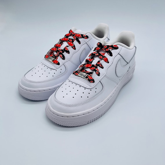 Supreme Red Laces White Air Force 1 Ones Low Shoes Nike Size 10 Mens