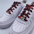 NEW STYLE AVAILABLE madshoelab, shoelaces, Akatsuki, black red, with or without plates Itachi, Pain, Kisame (New) product logo
