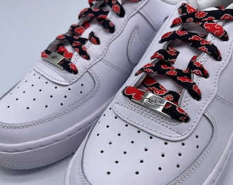 NEW STYLE AVAILABLE madshoelab, shoelaces, Akatsuki, black red, with or without plates Itachi, Pain, Kisame (New)