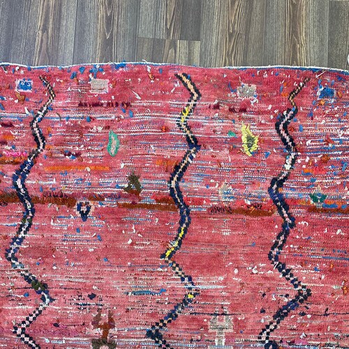 Azilal Rug Hand Woven by Berber - Moroccan Old Carpet shops - Moroccan Kilim Carpet - Handemade Runner