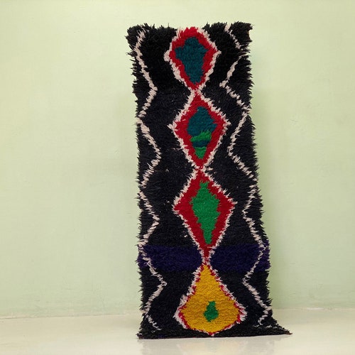 Perfect Berber Rug 6x2 ft - Moroccan Azilal Area - Boujaad Runner - Handemade shops Runner - Home Decor