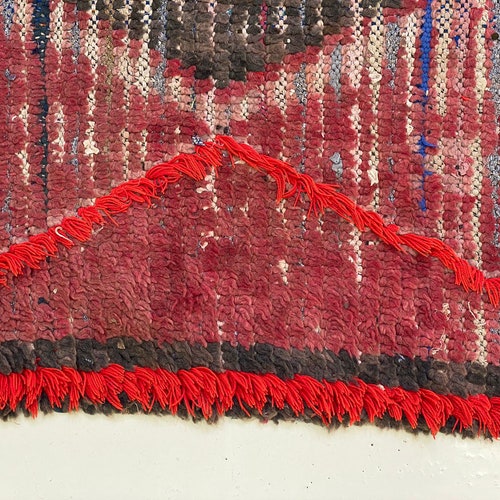 Shops Elegant Azilal Area Rug 9x2 Feet -Hand Woven Rug - Moroccan beni ourain Runner - Interior decor