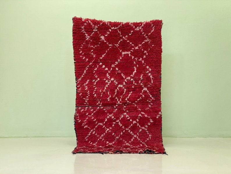 Moroccan Berber Decor Bathdroom - Moroccan Carpet for Home Decor - Azilal Old Carpet -Kitchen Rug shops - Handemade Berber Runner