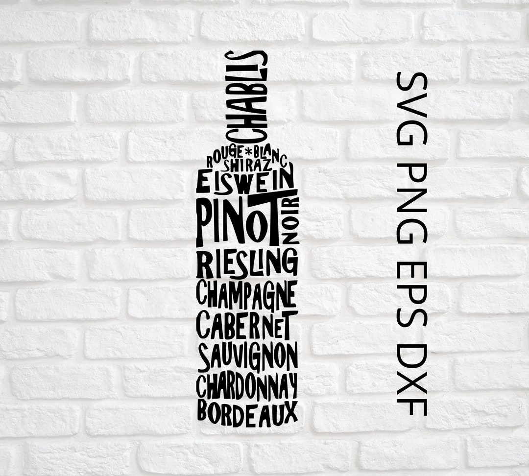 Wine Bottle Word Art Cheers Engaement Party Decor Wine Etsy