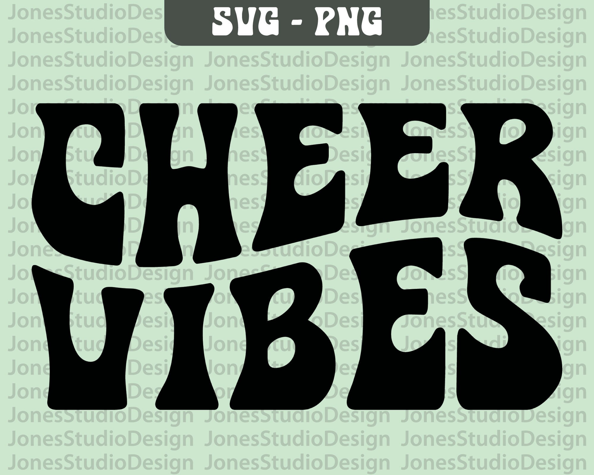 Cheer Vibes Svg, Cheerleader Svg, Wavy Letters Svg, Sports Svg, Cheer Life Svg, Retro Svg, Cheer Fan Svg, Svg Cut File, Digital Download