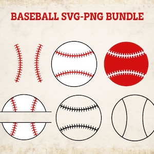 Baseball Svg, Baseball Monogram, Baseball Svg Cut Files, Softball Silhouette Cricut, Baseball Vector, Digital Download, Svg, Png Bundle