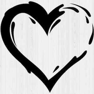 Sketch Heart Svg, Heart Svg Bundle, Doodle Heart Svg, Printable, Hand Drawn Heart svg, Silhouette, Love Svg, Digital Download, Svg Cut File