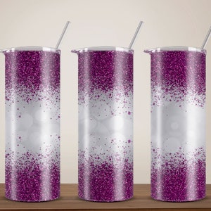 Glitter Tumbler Wrap Png, 20 oz Skinny Tumbler, Bokeh Glitter Tumbler, Sublimation Design, Digital Download, Sparkle Tumbler Design