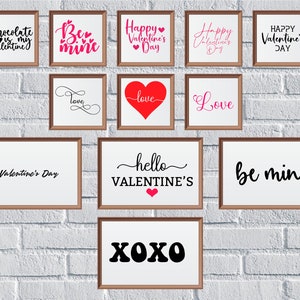 Valentine Svg Bundle, Digital Download, Valentine Svg, Valentine&#39;s Day Svg, Love Svg, Svg for Cricut, Logo Svg, Silhouette Svg, Svg Cut File