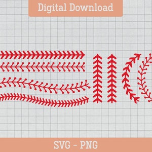 Baseball Svg, Softball Stitches Svg, Baseball Laces Svg, Digital Download, Cricut, Silhouette, Softball Svg, Baseball Silhouette, Cut File