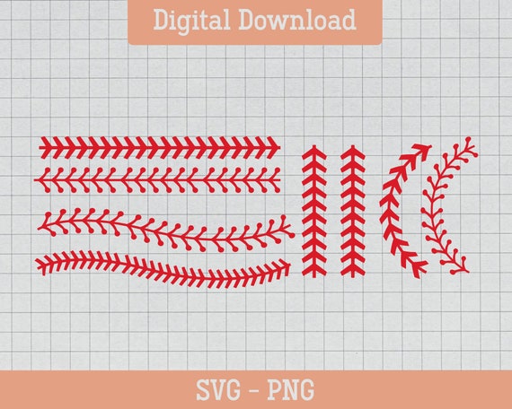 Baseball Svg Softball Stitches Svg Baseball Laces Svg - Etsy
