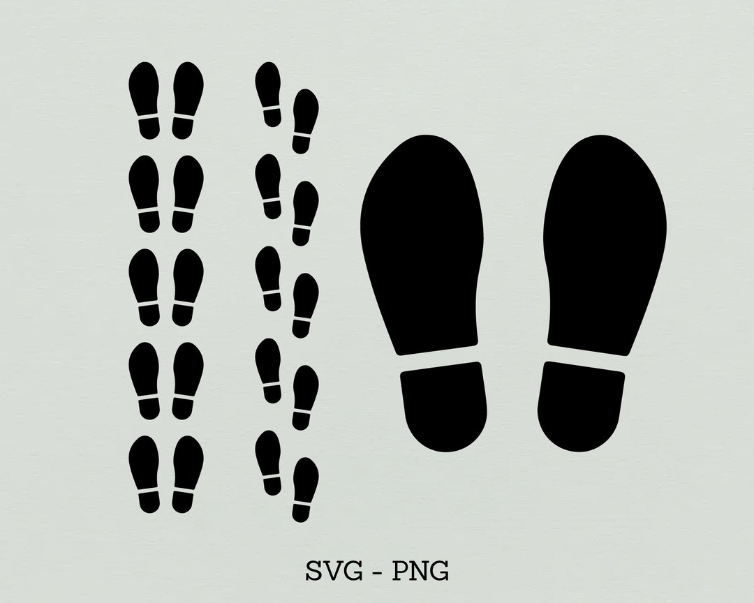 Shoes Prints Svg, Footprint Svg, Digital Download, Footsteps Svg File