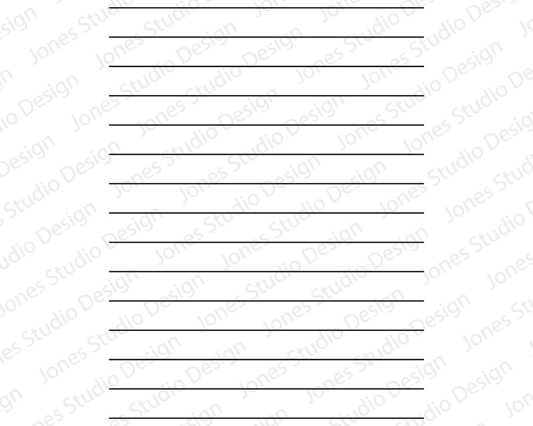 Lined Paper Svg, Printable, Lined Notebook Svg, Paper Lines Svg, School