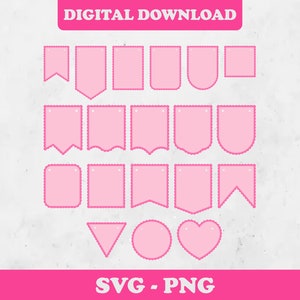 Scallop Banner Svg, 2 Layers, Bunting Svg, Bunting Flag Svg, Pennant Birthday Svg, Garland Svg, Bunting Banner Svg, Cricut, Svg Cut File
