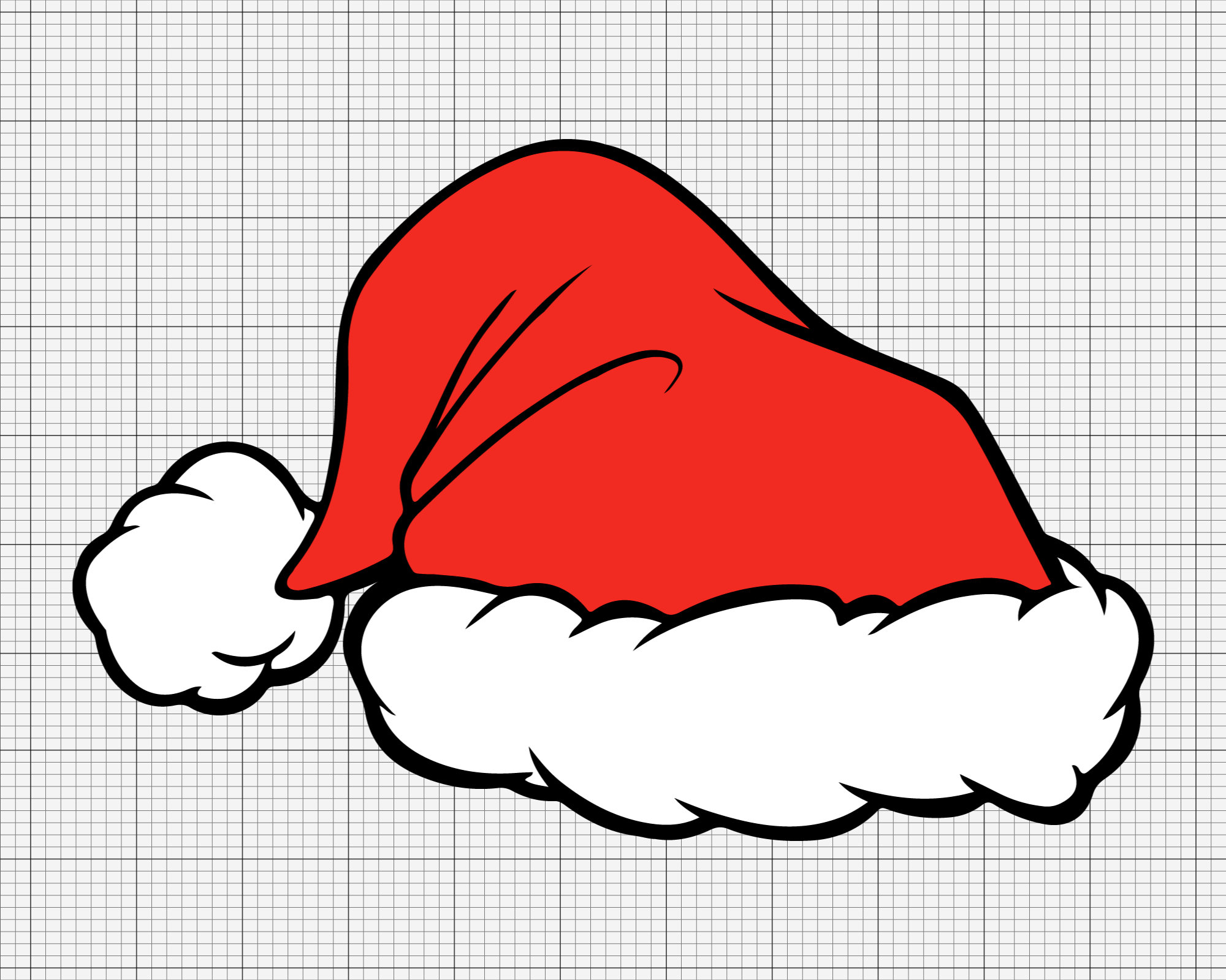 Santa Hat Svg Christmas Santa Hat Svg Winter Santa Hat Svg - Etsy