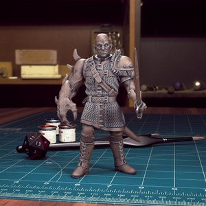 Izek Strazni - Miniatura de RPG de 32 mm/28 mm para Curse of Strahd, D&D, Pathfinder, etc.,
