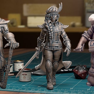 Van Richten/Rictavio/Ezmerelda (Bundle or Individual) - 32mm/28mm RPG Miniature for Curse of Strahd, D&D, Pathfinder, etc.,